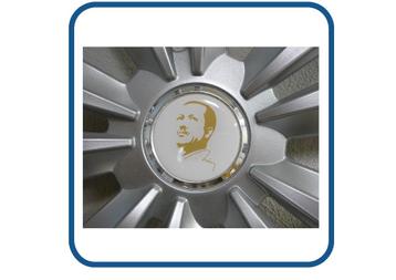 Erdogan naafstickers doming caravan en camper 3D, Epoxy beschikbaar voor biedingen