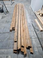 Houten balken uit zolder renovatie - 18 stuks, Doe-het-zelf en Verbouw, Hout en Planken, Ophalen, Gebruikt, 25 tot 50 mm, 300 cm of meer