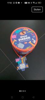 Grote puzzel wilde dieren 30 stuks, Ophalen of Verzenden, 10 tot 50 stukjes, Gebruikt, 2 tot 4 jaar