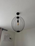 Moderne hanglamp bol/rond met met metalen draden frame, Ophalen of Verzenden, Zo goed als nieuw, Metaal, 50 tot 75 cm