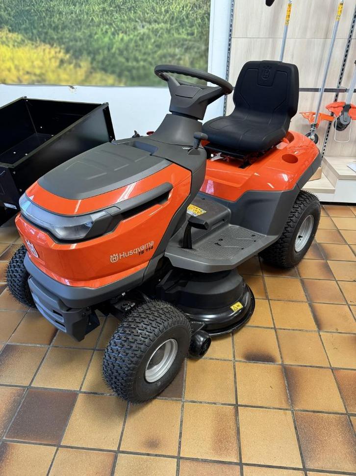 Zitmaaier, Tuin en Terras, Zitmaaiers, Nieuw, 90 tot 120 cm, Elektrische starter, Opvangbak, Ophalen