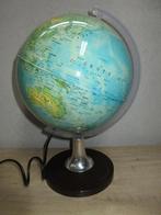 Vintage wereldbol, Ophalen of Verzenden, Verlicht, Gebruikt