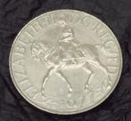 Elizabeth II, (zilveren jubileum) 1977 zilveren proefmunt., Ophalen of Verzenden, Overige landen, Losse munt, Zilver
