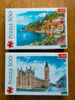 2x Trefl 500 stukjes, Ophalen of Verzenden, Minder dan 500 stukjes, Gebruikt, Legpuzzel