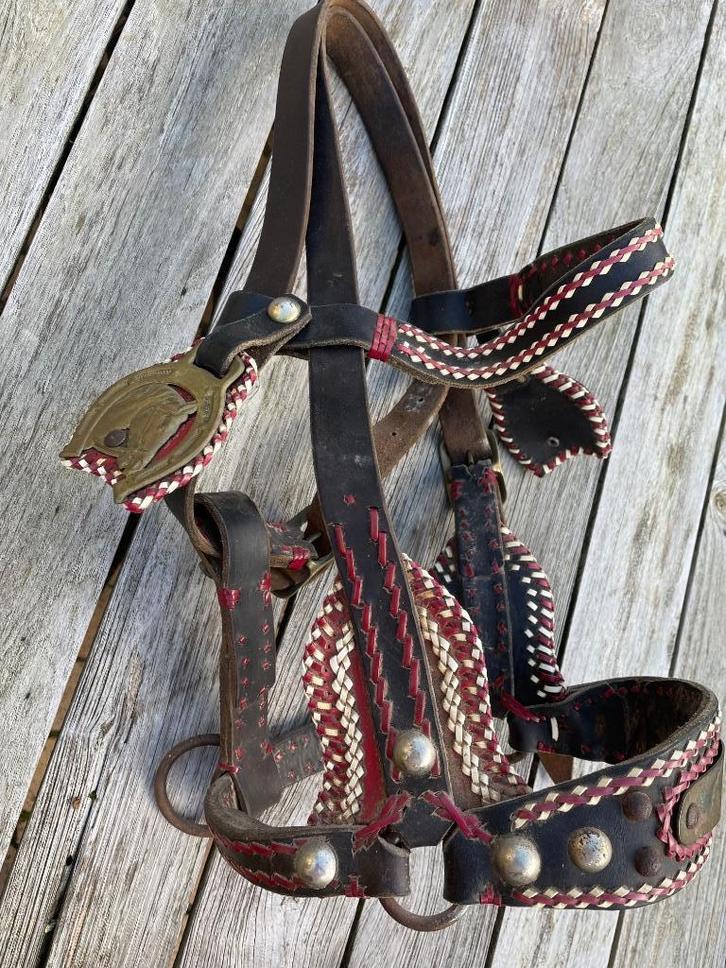 oud Haflinger/trekpaard sierhalster, Dieren en Toebehoren, Paarden en Pony's | Hoofdstellen en Tuigage, Gebruikt, Overige soorten