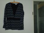 shirt mt xl zwart met motief lange mouwen, Zwart, Maat 46/48 (XL) of groter, Ophalen of Verzenden, Zo goed als nieuw