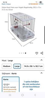 Nieuwe vogelkooi vision  maat L nieuw in doos, Ophalen, Nieuw, Vogelkooi