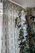 Sfeervolle in-between gordijnen bladmotief 2 sets, Ophalen of Verzenden, Wit