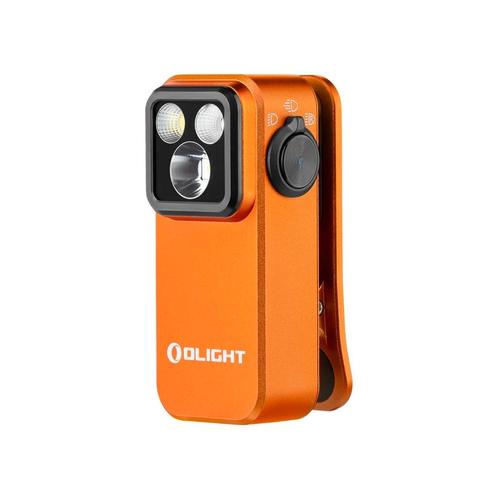 Olight Oclip Pro Orange, Caravans en Kamperen, Zaklampen, Nieuw, Accu, Ophalen of Verzenden