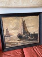 Schilderij Volendamse Botters schilder Tholen 1908, Ophalen