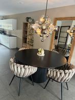 4 taupe eetkamerstoelen, Ophalen, Zo goed als nieuw