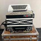 Strasser creativ carbon GCFB limex steirische harmonica, Muziek en Instrumenten, Zo goed als nieuw, Knopaccordeon, Met riemen