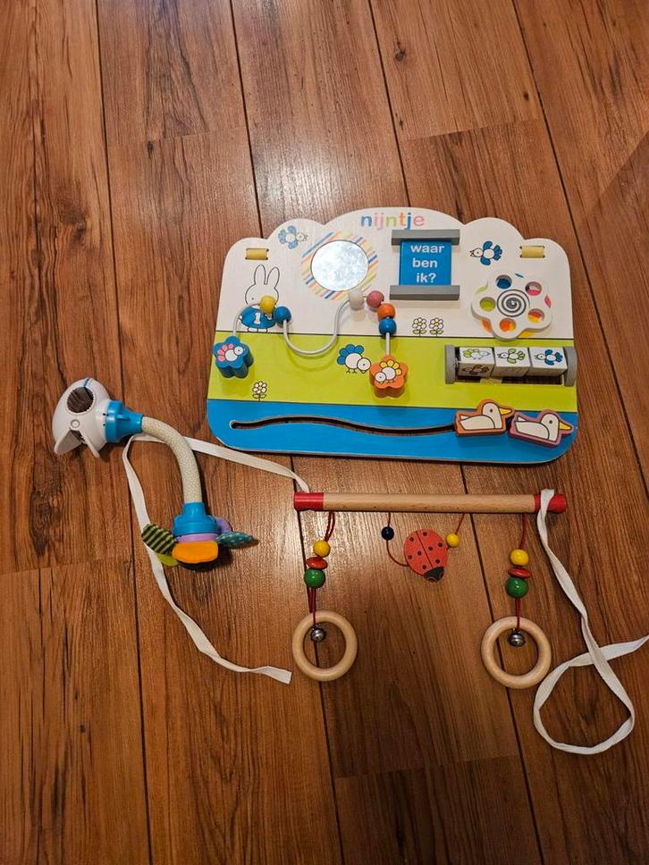 Boxspullen: Nijntje Speelbord & Boxmobiel, Kinderen en Baby's, Speelgoed | Babyspeelgoed, Gebruikt, Mobiel, Met geluid, Ophalen of Verzenden