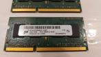 Te koop: 2 stuks 2GB DDR3 Laptop Geheugen, Computers en Software, RAM geheugen, Gebruikt, DDR3, Ophalen of Verzenden, 2 GB