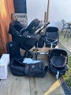 Bugaboo Donkey 5 All Black - Tweelingwagen Compleet, Ophalen of Verzenden, Zo goed als nieuw, Kinderwagen of Buggy