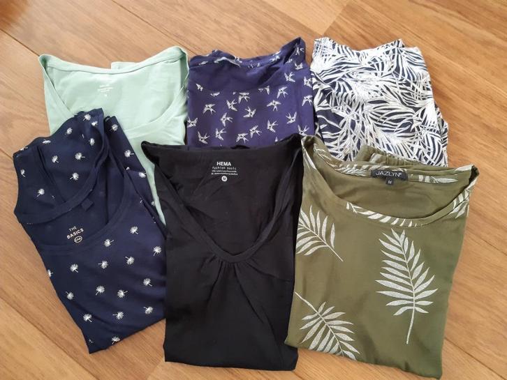 5 shirts en 1 hemdje maat M Jazlyn, Hema, C&A Yessica Elvira, Kleding | Dames, T-shirts, Zo goed als nieuw, Maat 38/40 (M), Overige kleuren