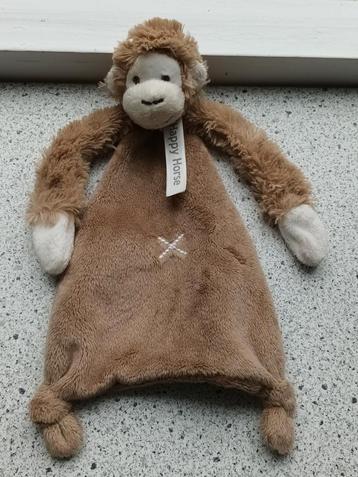 Knuffeldoek aap of aapje Monkey Micky Happy Horse bruin beschikbaar voor biedingen