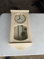 Witte Wandklok - Werkt Goed!, Ophalen of Verzenden, Gebruikt, Analoog, Wandklok