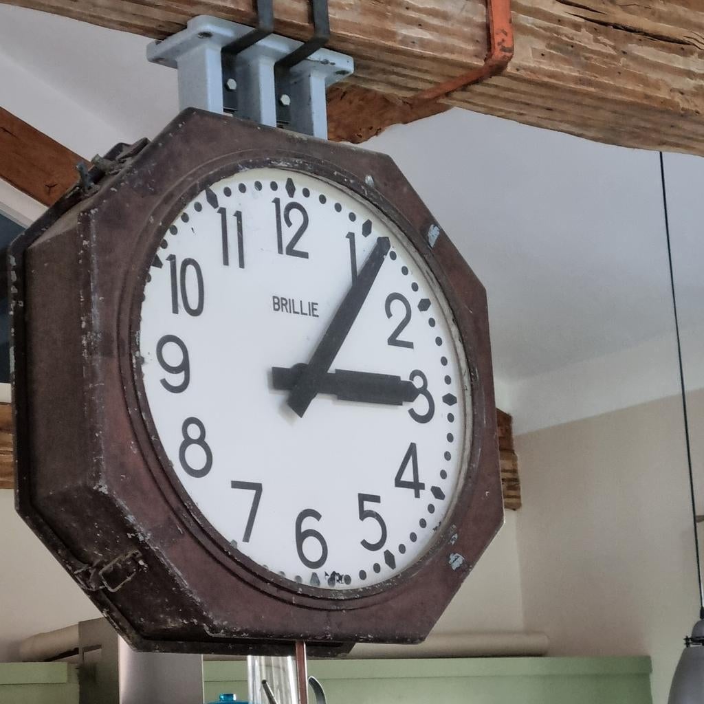 Stationsklok BRILLIE, Antiek en Kunst, Antiek | Klokken, Ophalen of Verzenden