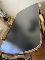 Bel Air tafel effen zwart blad, Huis en Inrichting, Tafels | Eettafels, Ophalen, 100 tot 150 cm, 200 cm of meer, Vijf personen of meer