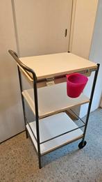 Trolley roltafel Ikea met 3 planken en lade, Ophalen, Gebruikt