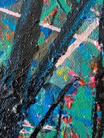 Boslandschap Olieverf op doek, Antiek en Kunst, Ophalen of Verzenden