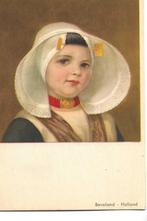 beveland klederdracht  kunstatelier vermeer, Verzamelen, Ansichtkaarten | Themakaarten, Verzenden, 1920 tot 1940, Ongelopen, Klederdracht