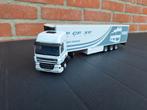 DAF CF Trekker met Oplegger Lion Car 1:50, Hobby en Vrije tijd, Modelauto's | 1:50, Ophalen of Verzenden, Zo goed als nieuw, Bus of Vrachtwagen