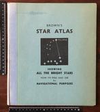 Oude Sterren Kunde boek Brown’s STAR ATLAS 1955, Ophalen of Verzenden, Zo goed als nieuw, Overige typen