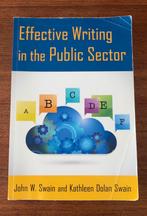 Effective Writing in the Public Sector, Ophalen of Verzenden, Gelezen, Swain, Overige wetenschappen