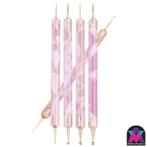 dotting tools pennen roze doorzichtig, Nieuw, AllesVoorNagels.nl, Toebehoren, Info@allesvoornagels.nl