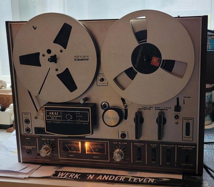 Akai 4000DS MK II Bandrecorder met stofkap, Audio, Tv en Foto, Bandrecorders, Bandrecorder, Met stofkap, Ophalen