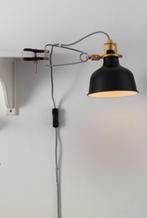 Ikea Ranarp wand- /klemspot, zwart, Huis en Inrichting, Ophalen of Verzenden, Metaal, Zo goed als nieuw
