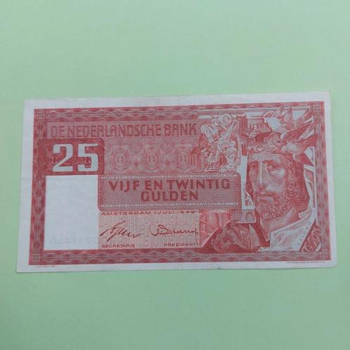 25 gulden biljet Koning Solomon uit 1949 in ZF+, Postzegels en Munten, Bankbiljetten | Nederland, Los biljet, 25 gulden, Ophalen of Verzenden