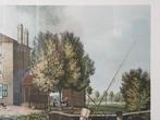 Bottom fishing mooie antieke ingelijste prent uit Engeland., Antiek en Kunst, Kunst | Litho's en Zeefdrukken, Ophalen of Verzenden