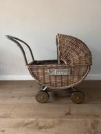 Vintage Rieten Poppenwagen, Kinderen en Baby's, Speelgoed | Poppen, Ophalen of Verzenden, Zo goed als nieuw, Overige typen