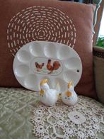 Vintage Eierschaal met Peper & Zoutstel Kip ** Mimosa **, Ophalen of Verzenden