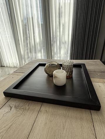 Groot houten dienblad plateau donkerbruin *HIT* beschikbaar voor biedingen