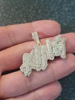 925 Zilver Ketting Hanger KING zeer mooi, Overige voorstellingen, Ophalen of Verzenden, Zo goed als nieuw, Zilver