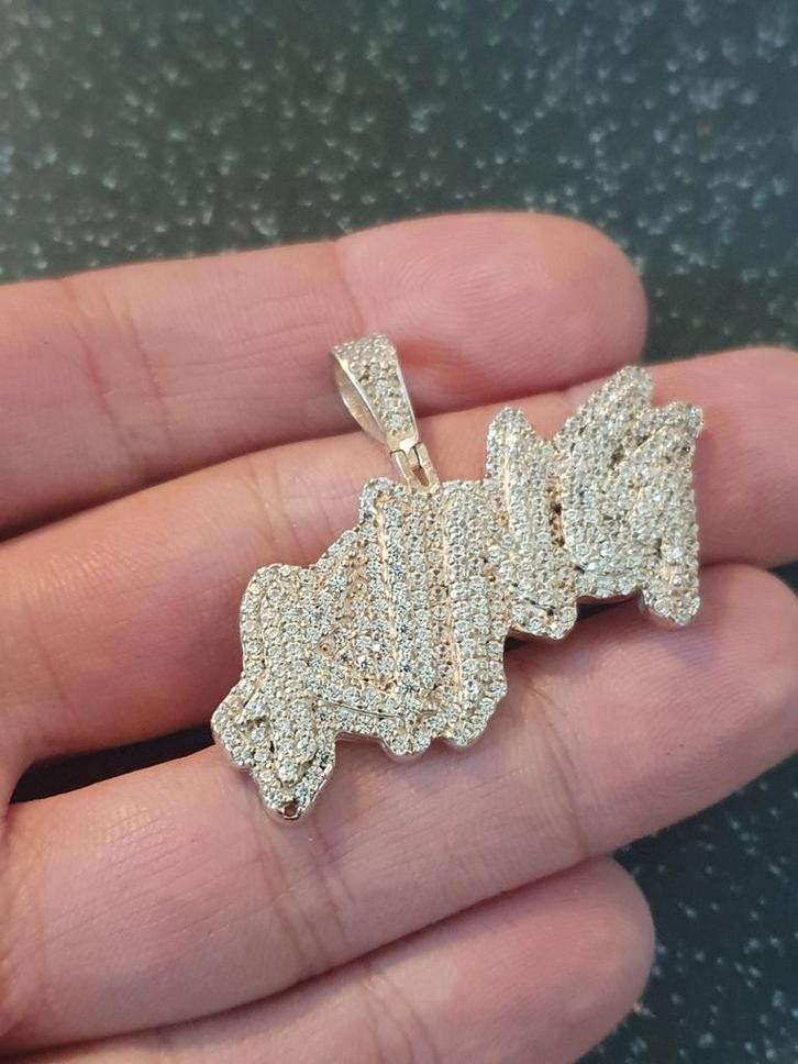 925 Zilver Ketting Hanger KING zeer mooi, Sieraden, Tassen en Uiterlijk, Kettinghangers, Zo goed als nieuw, Zilver, Zilver, Overige voorstellingen