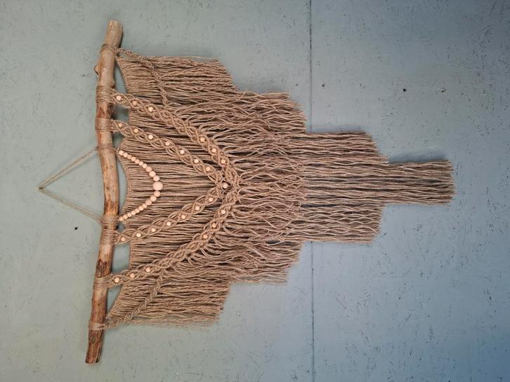 Nieuwe handgemaakte jute macrame wandkleed, Huis en Inrichting, Woonaccessoires | Wanddecoraties, Nieuw, Ophalen of Verzenden