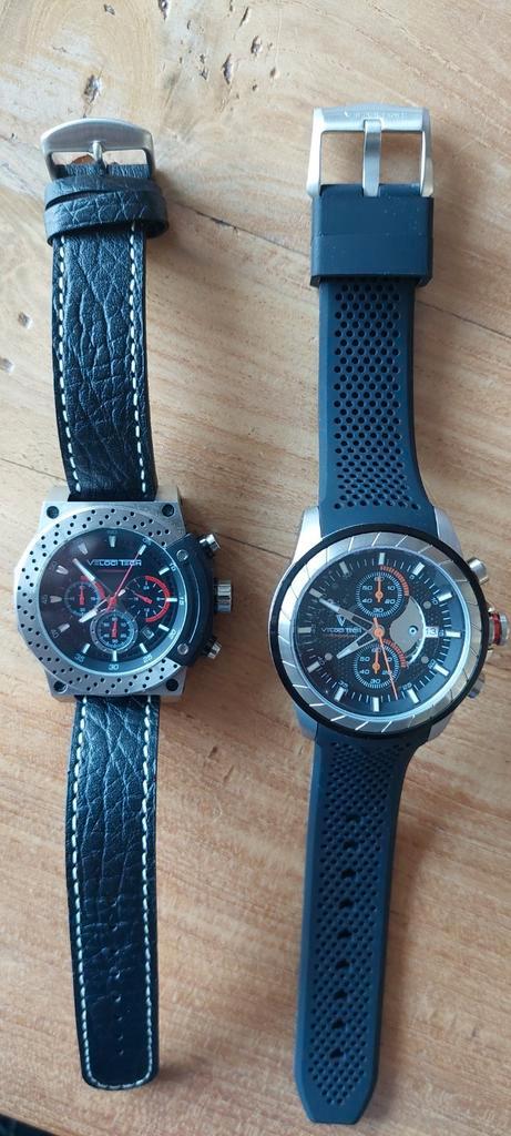 Veloci Tech Motorsport Horloge's, Sieraden, Tassen en Uiterlijk, Horloges | Heren, Zo goed als nieuw, Overige merken, Staal, Leer