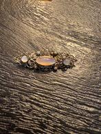Vintage Broche met Beige Edelstenen, Ophalen, Overige materialen, Gebruikt, Beige