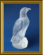 Vintage glazen beeldje : vogel, adelaar, matglas/ frosted, Antiek en Kunst, Antiek | Glas en Kristal, Ophalen of Verzenden