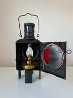 Prachtige oude Osmeka olielamp van de Duitse spoorwegem, Ophalen of Verzenden, Gebruikt, Trein, Overige typen
