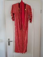 Egypte jurk met haardoek rood met goudkleur maat m, Carnaval, Maat 38/40 (M), Ophalen of Verzenden, Zo goed als nieuw