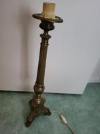 Brons schemerlamp poot., Antiek en Kunst, Ophalen