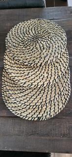 4 Zeegras Placemats - Zwart Accent, Ophalen of Verzenden, Zo goed als nieuw