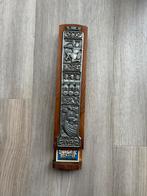 Vintage luciferdoosjeshouder vikingschip - Noorse volkskunst, Ophalen of Verzenden