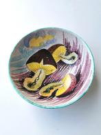 Herfst paddenstoelen vintage retro keramiek schaal Italy, Antiek en Kunst, Antiek | Keramiek en Aardewerk, Verzenden